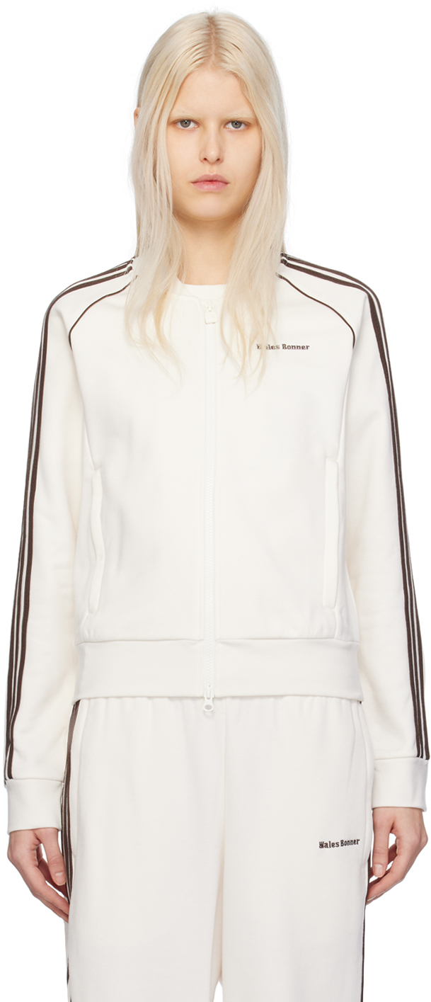 Wales Bonner Off-white Adidas Originals Edition Statement Track Jacket In Chalk White