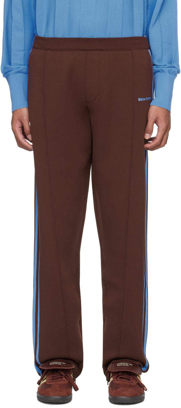 Shop Wales Bonner Brown Adidas Originals Edition Statement Track Pants In Mystery Brown