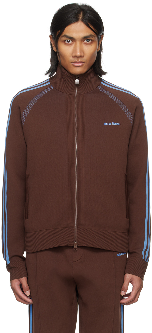 Wales Bonner Brown Adidas Originals Edition Statement Track Jacket In Mystery Brown