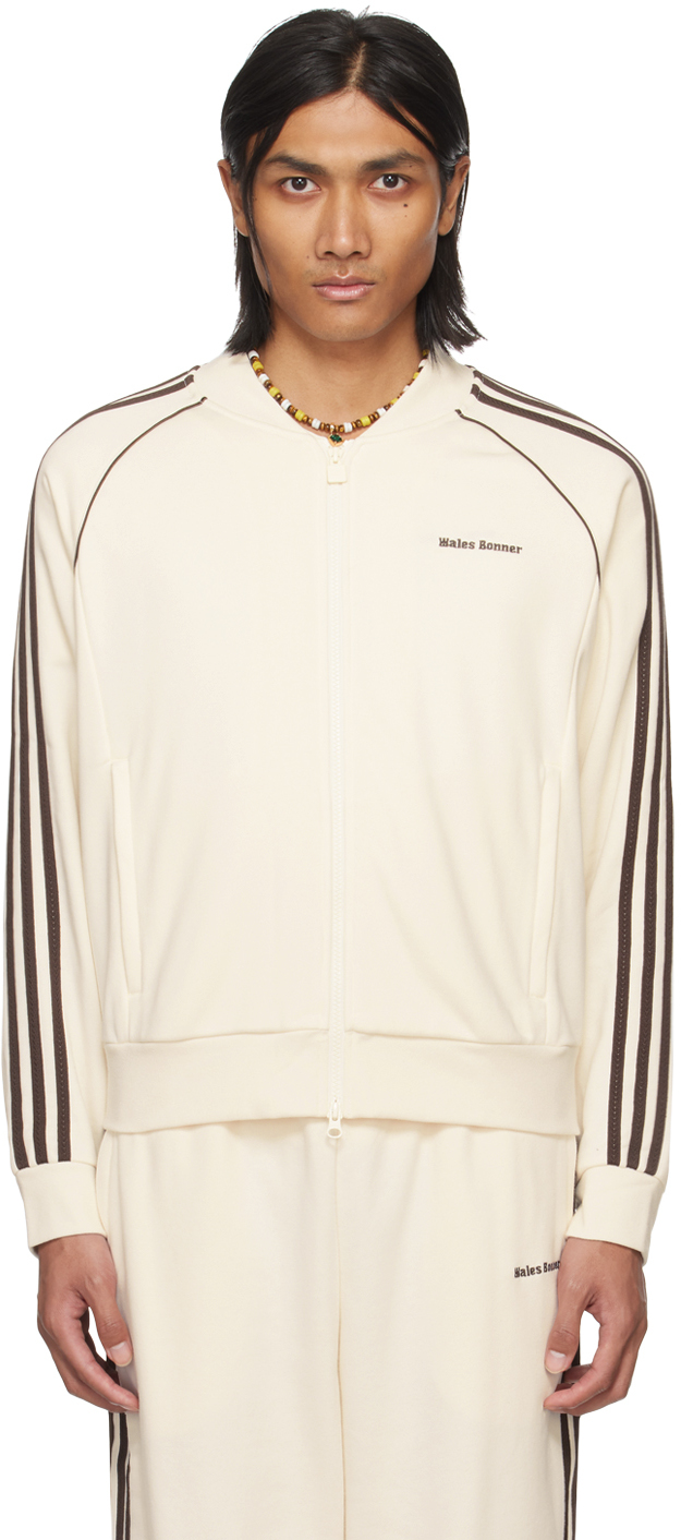 Wales Bonner Off-white Adidas Originals Edition Statement Track Jacket In Chalk White