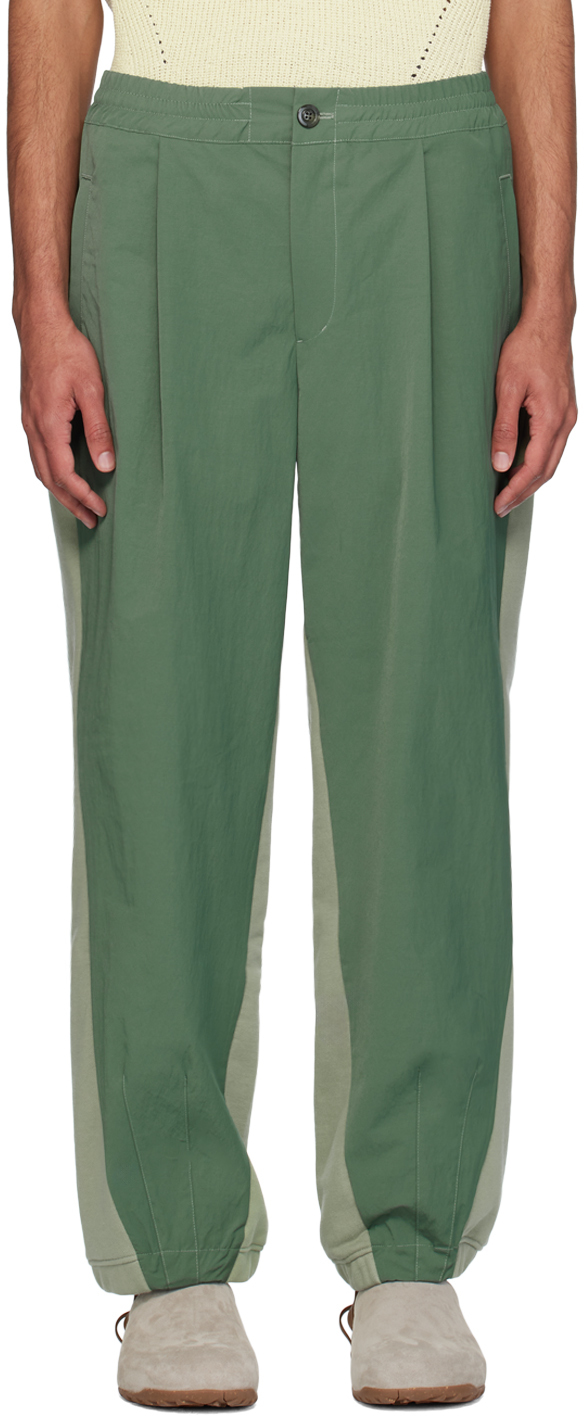 Hgbb Studio Green Sierra Sweatpants In Pale Olive
