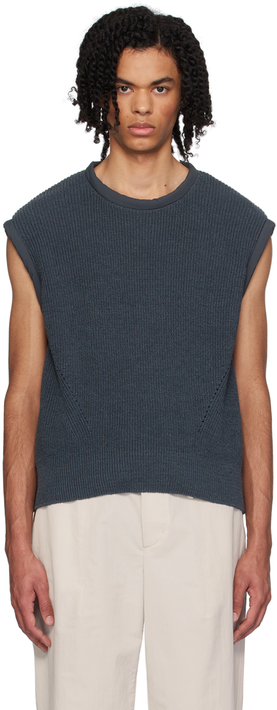 Gray Piping Vest