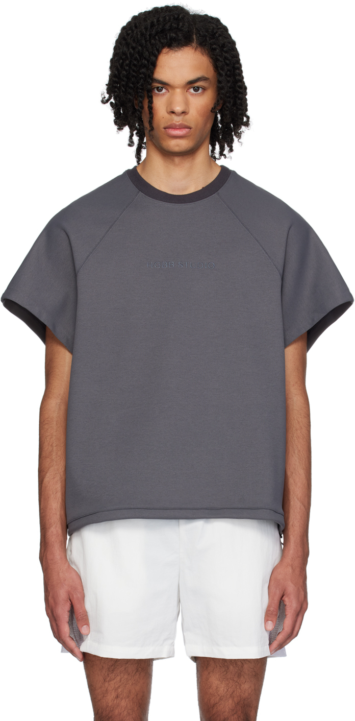 Hgbb Studio Grey Jin T-shirt In Asphalt