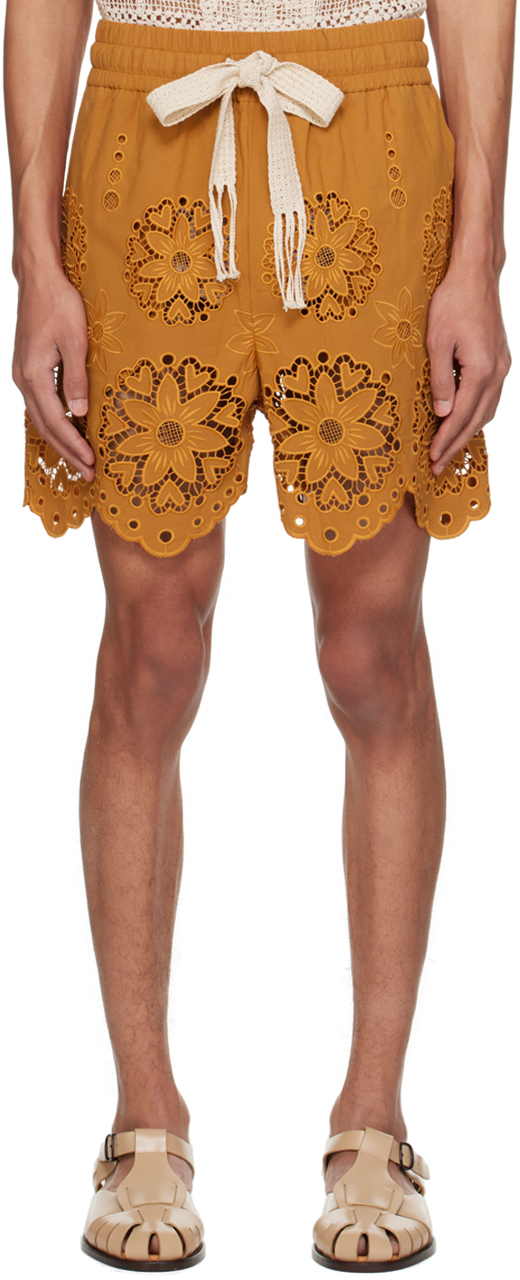 Orange Jaime Shorts