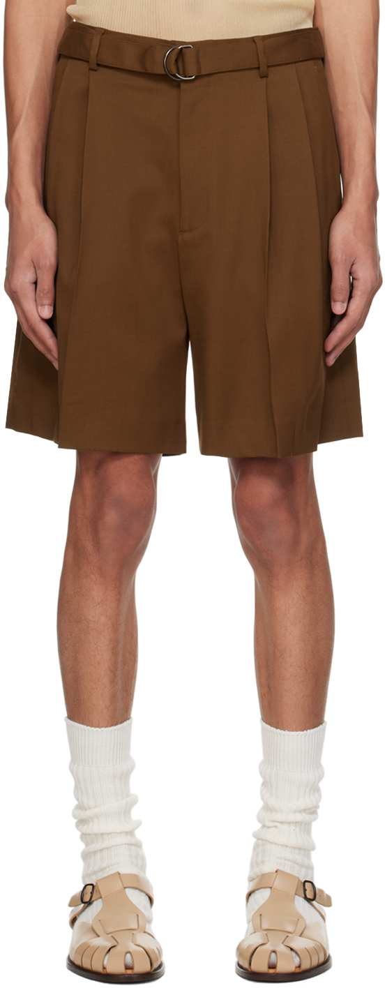 Shop Cmmn Swdn Brown Marshall Shorts