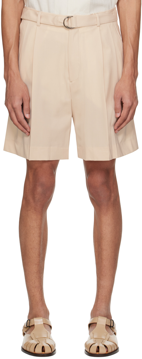Shop Cmmn Swdn Off-white Marshall Shorts In Cream