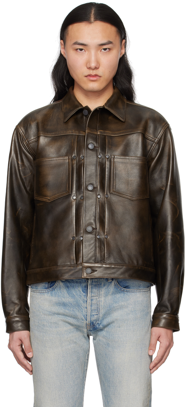 Brown Thumper Leather Jacket