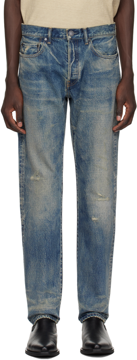 Blue 'The Daze' Jeans by John Elliott on Sale