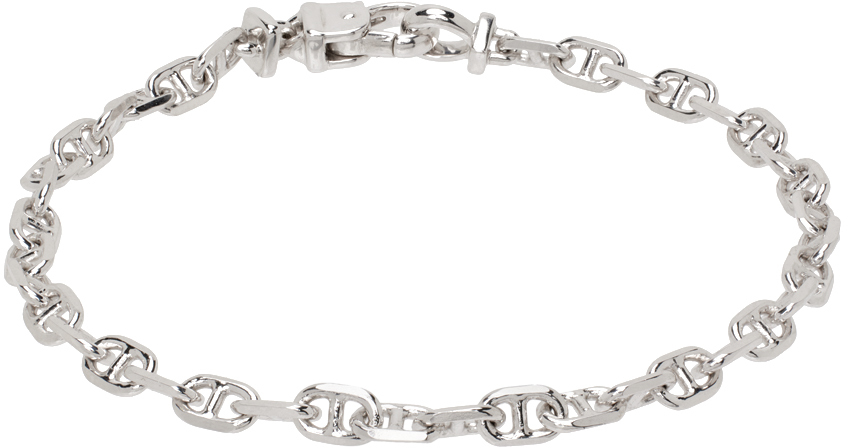 Tom Wood Silver Cable Bracelet In 925 Sterling Silver