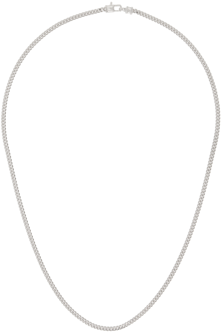 Silver Curb Chain M Necklace