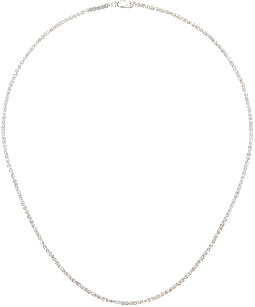 Tom Wood Silver Spike Chain Necklace In 925 Sterling Silver