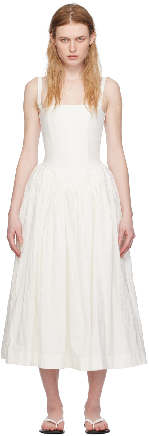 Shop Interior White 'the Ira' Maxi Dress In Whiteout