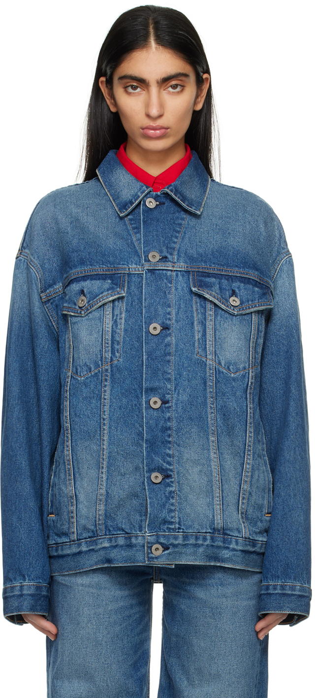 Shop Interior Blue 'the Remy' Denim Jacket In Classic
