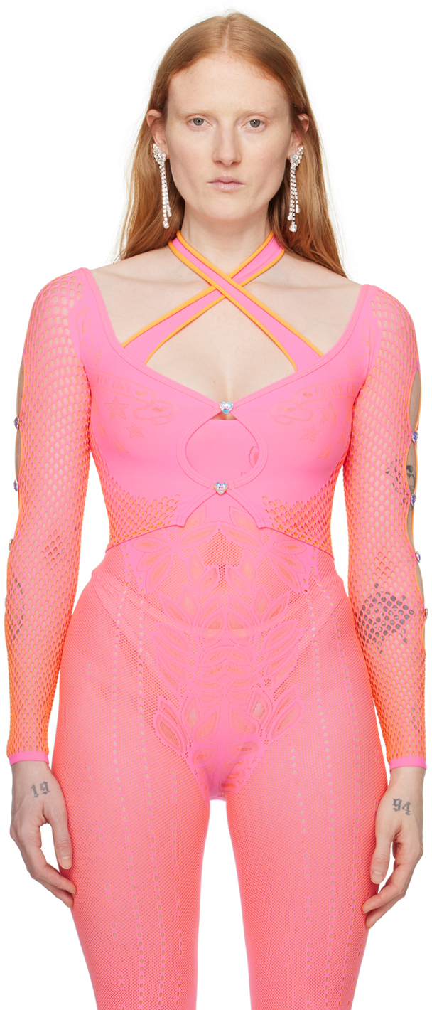 Shop Poster Girl Pink & Orange Coolidge Long Sleeve T-shirt In Tycoon Pink