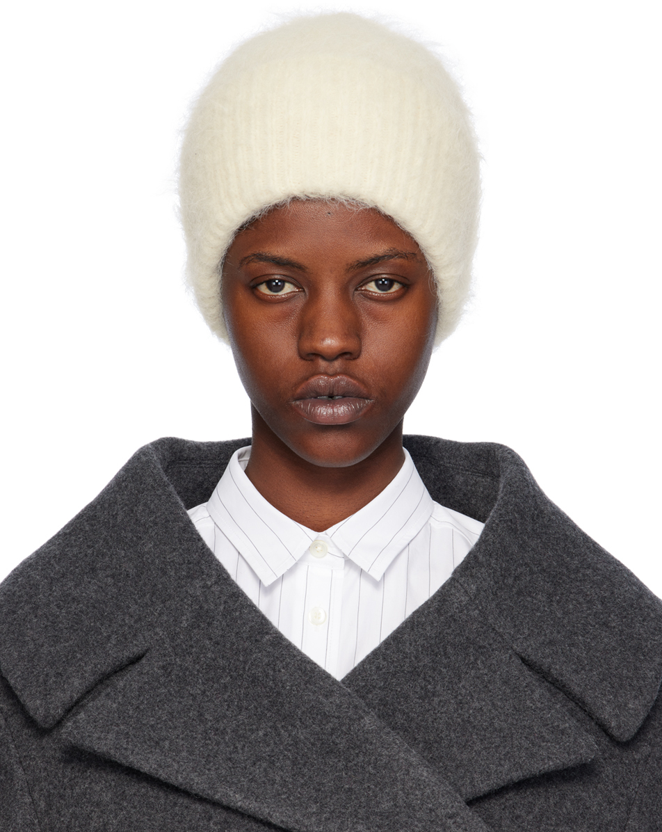 Off-White Alpaca Knit Beanie