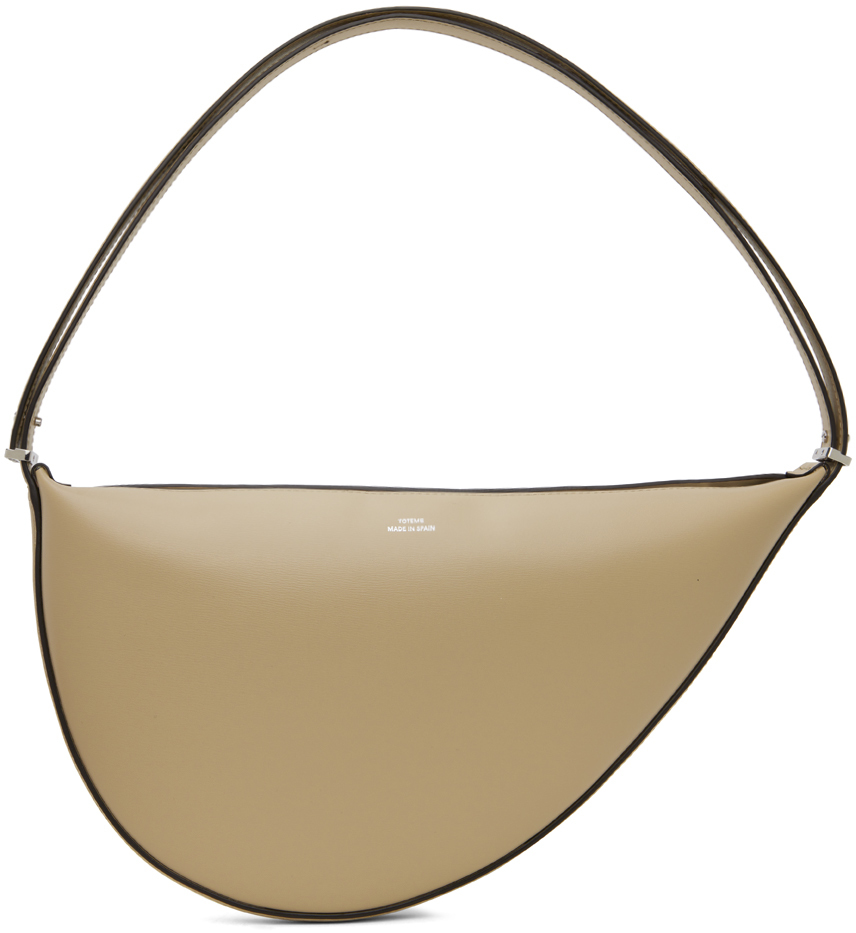 Shop Totême Taupe Scooped Sling Bag In 125 Fawn