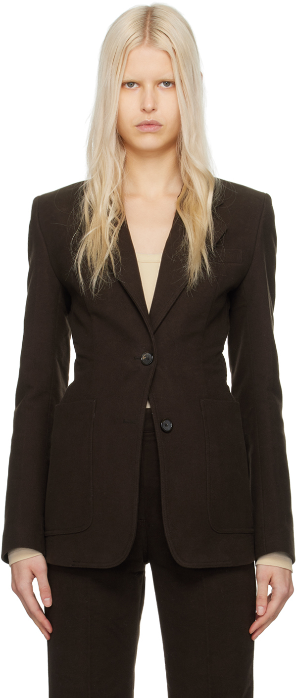 Brown Cinched Blazer