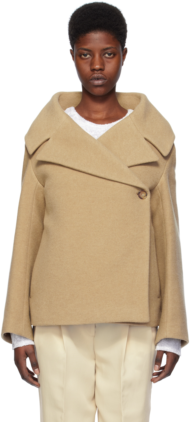 Beige Wrap Jacket