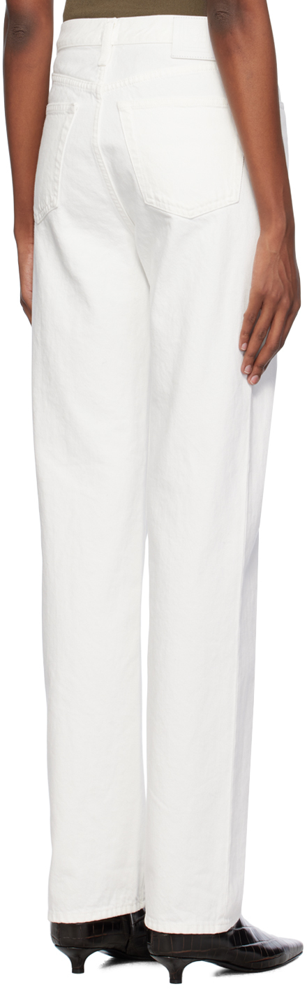 Totême Off-white Classic Jeans In White