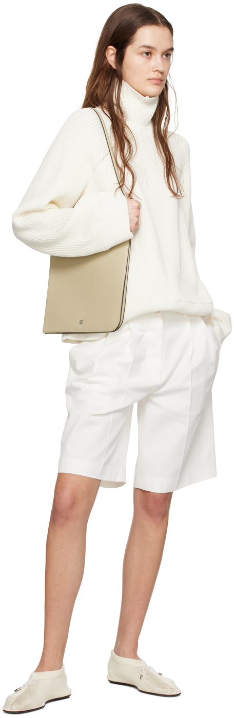 Totême Off-white Raglan Turtleneck In 047 White