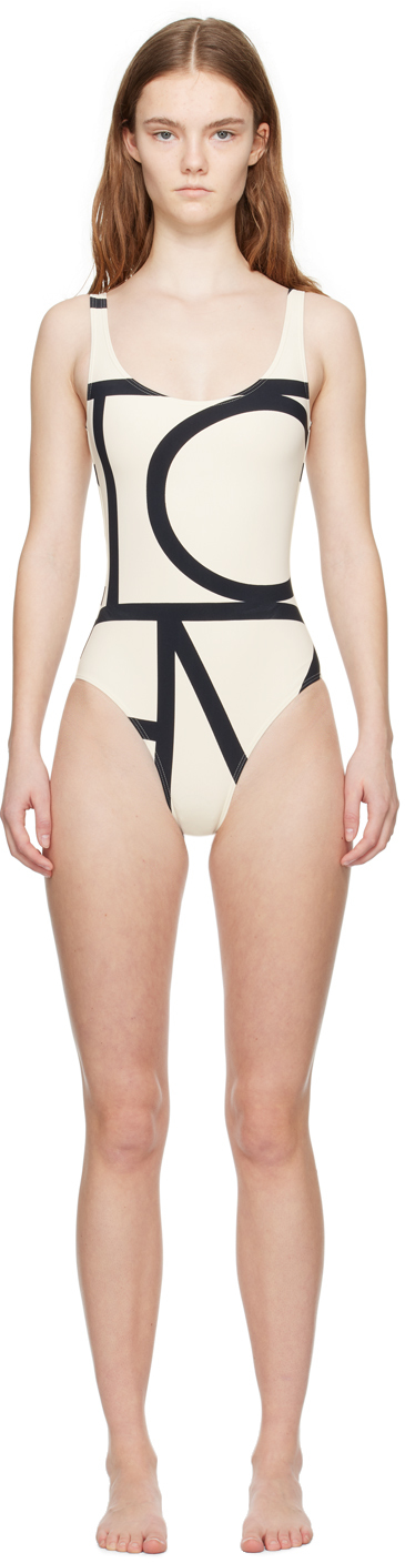 SSENSE Canada Exclusive Blue V-Neck One-Piece Swimsuit by VAILLANT