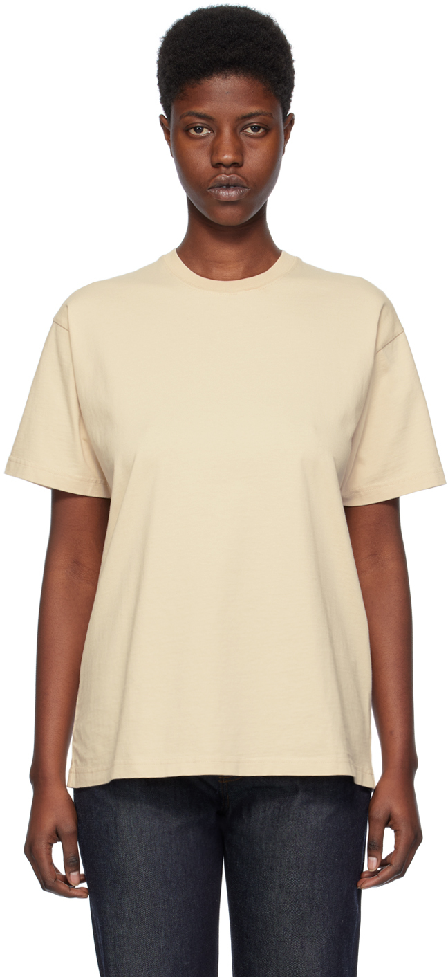 toteme】ブラウン 長袖 クルーネック Tシャツ XXS