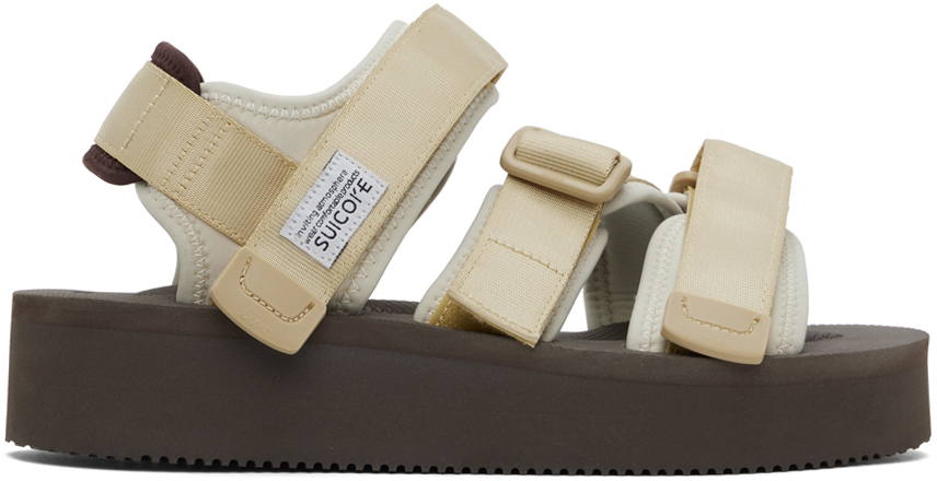 Brown & Beige KISEE-PO Sandals