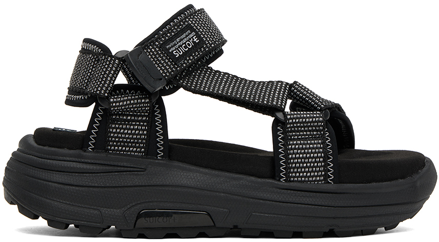 Black DEPA-RUN2 Sandals
