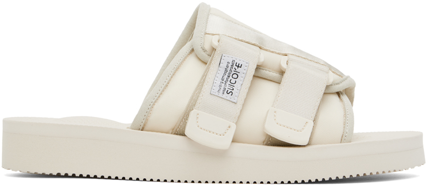 Shop Suicoke Off-white Kaw-cab Sandals In Chalk