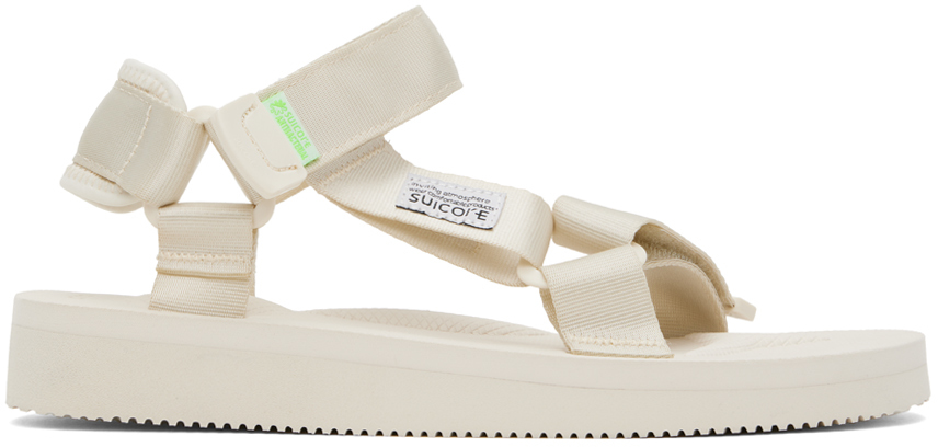 Suicoke Off-white Depa-cab Sandals In Chalk