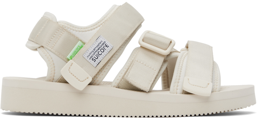 Suicoke Off-white Kisee-cab Sandals In Chalk
