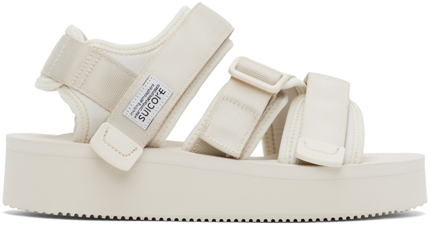 Suicoke Off-white Kisee-po Sandals In Chalk