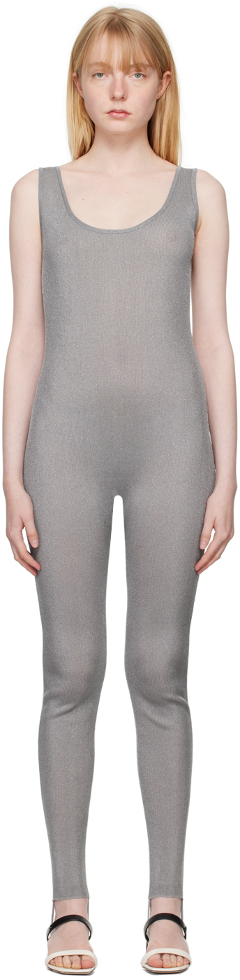 Silver Stirrup Bodysuit by Recto on Sale