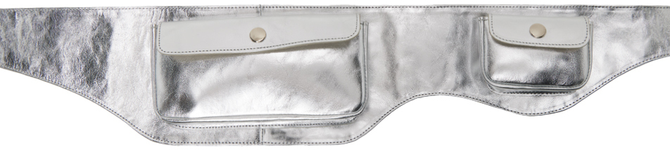 Silver Rino Pouch Belt