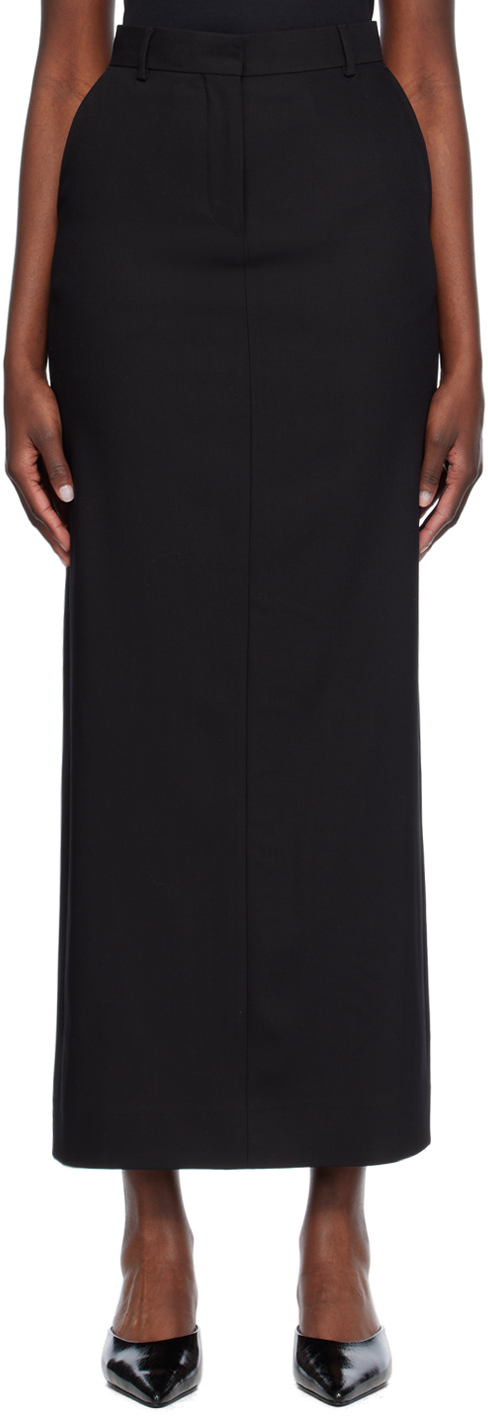 Shop Teurn Studios Black Tot Maxi Skirt