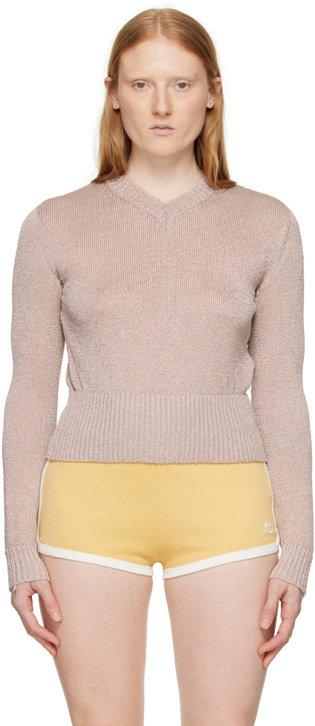 Shop Gimaguas Beige Son Sweater In Champagne