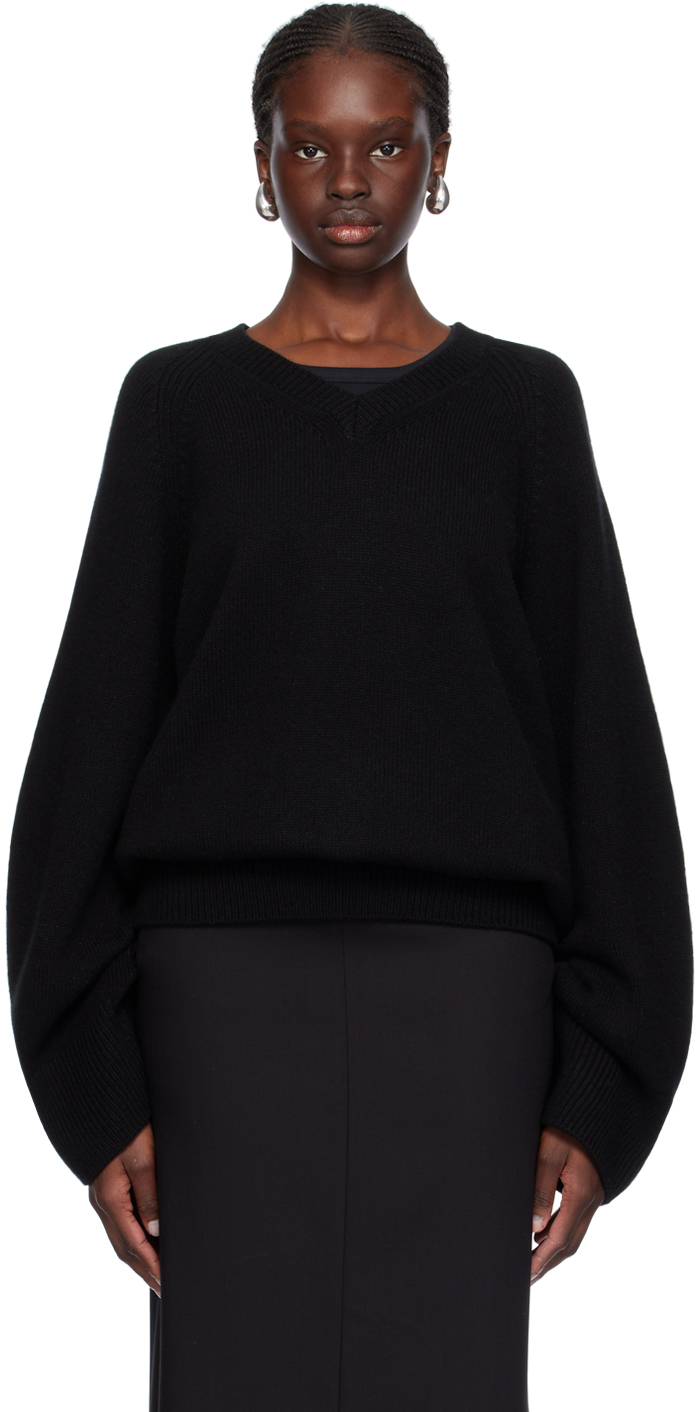 Shop Teurn Studios Black Daria Sweater