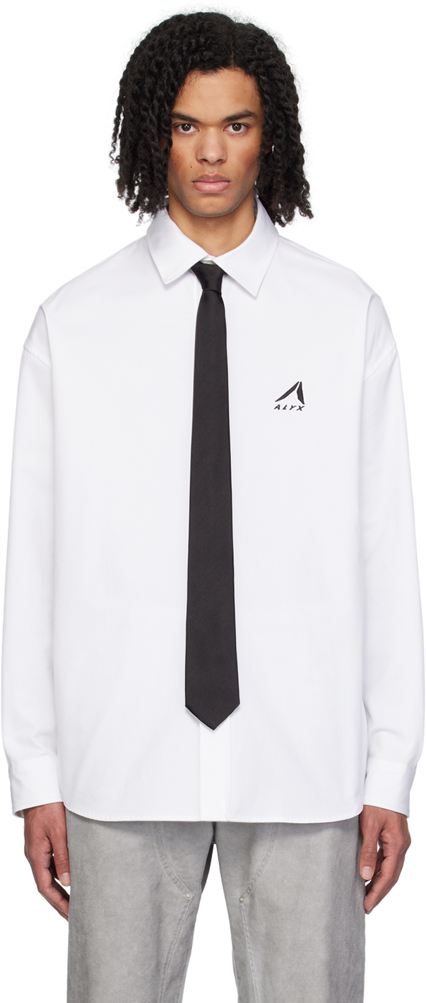 Alyx White Oversized Logo Shirt In Wth0001 White