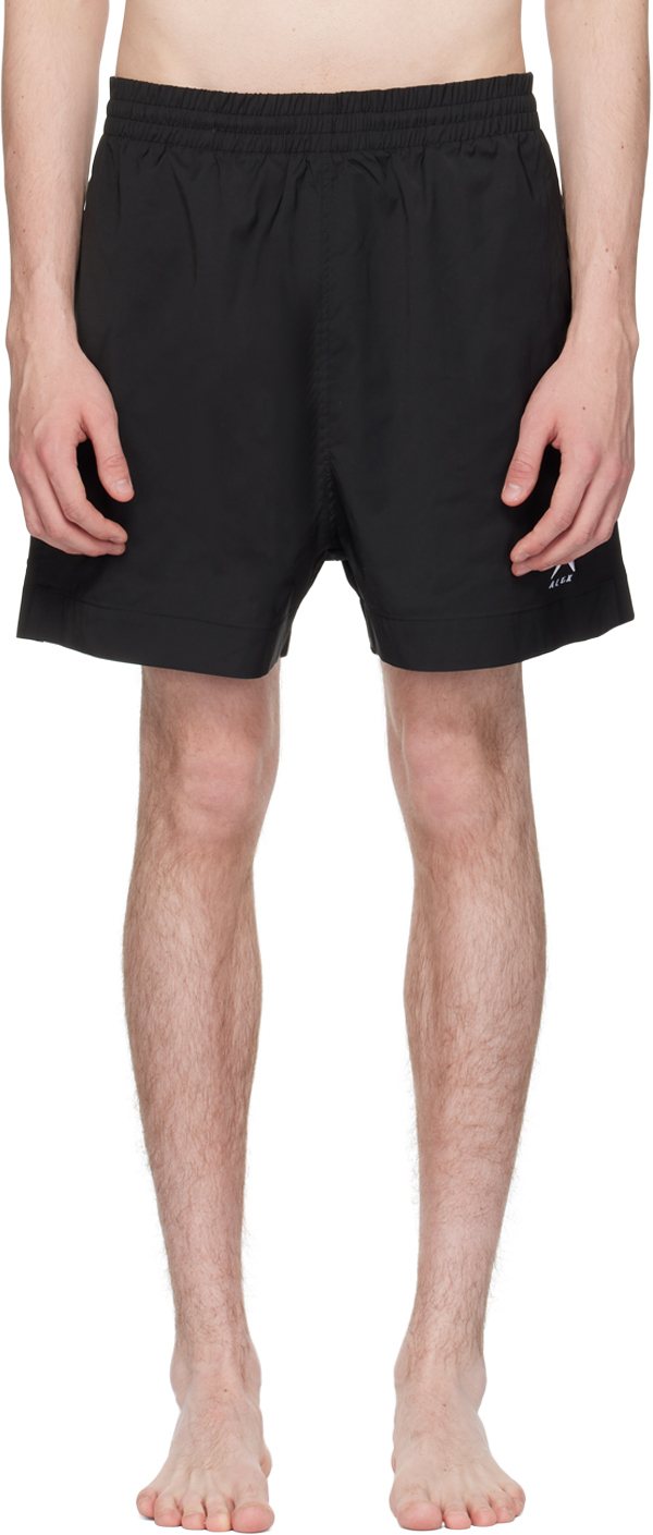 Black Graphic Swim Shorts main image 1