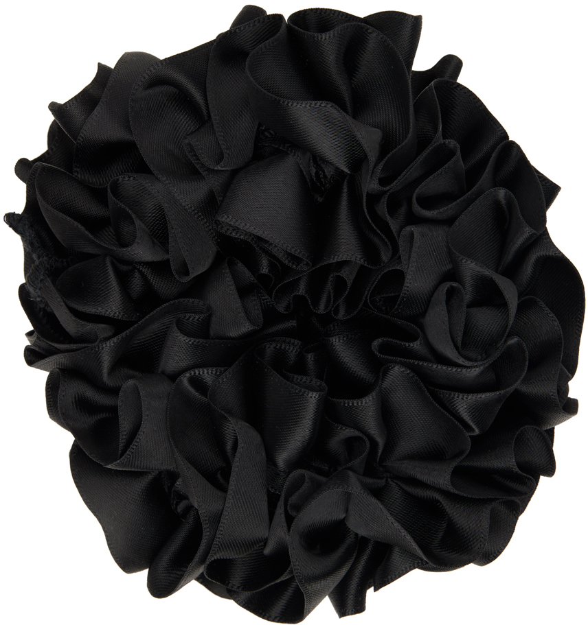 Black Carnation Scrunchie