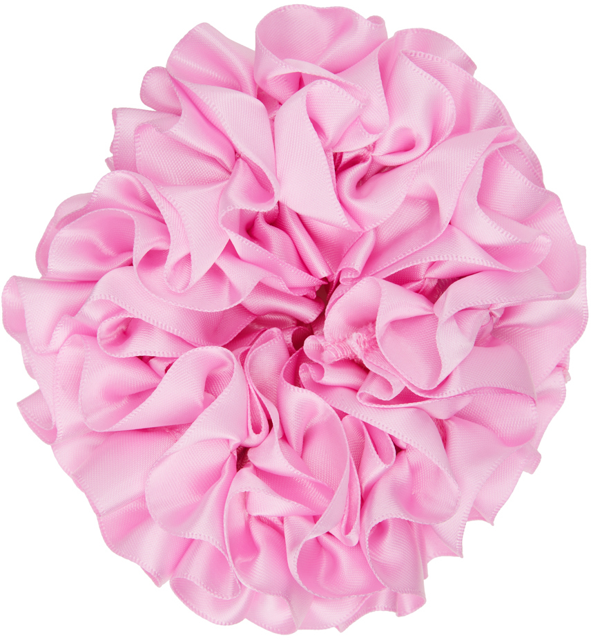 Pink Carnation Scrunchie