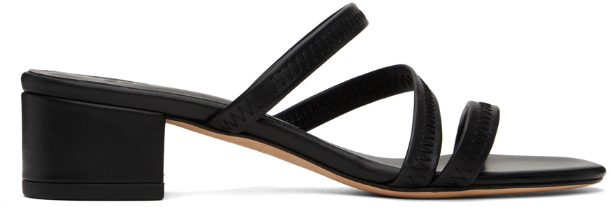 Black Riviera Heeled Sandals