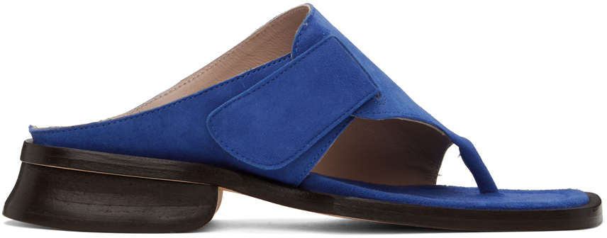 Maryam Nassir Zadeh Blue Tupelo Sandals In 512 Peacock
