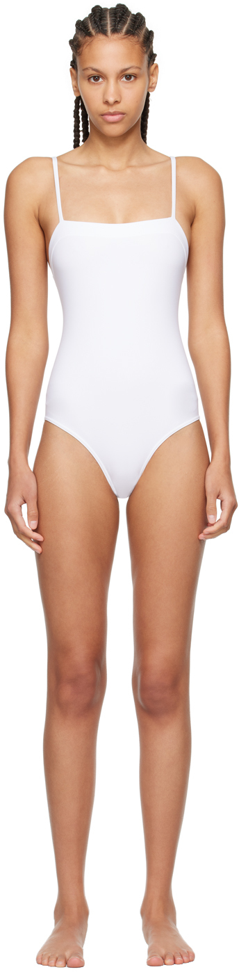 Shop Eres White Aquarelle One-piece Swimsuit In 111100p Blanc