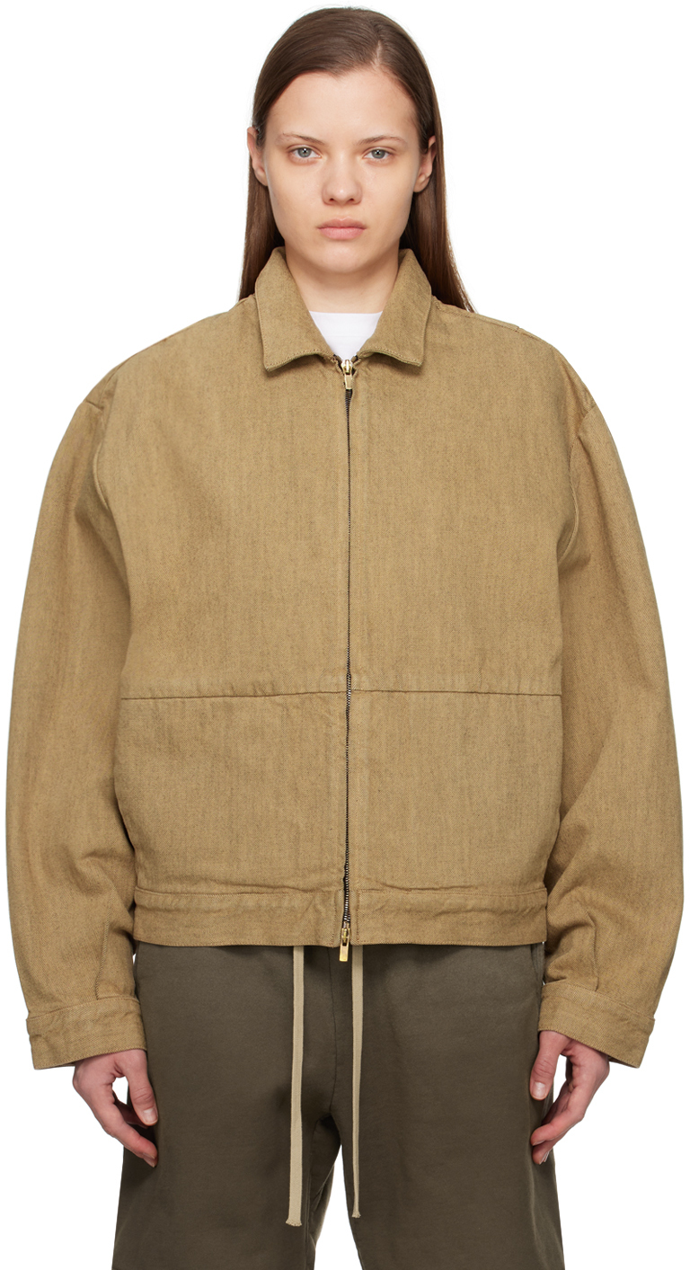 Tan 8th Denim Jacket by Fear of God on Sale