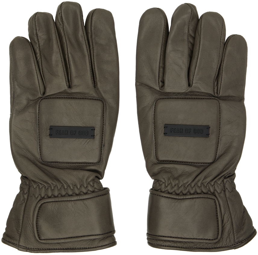 Brown Leather Driver Gloves