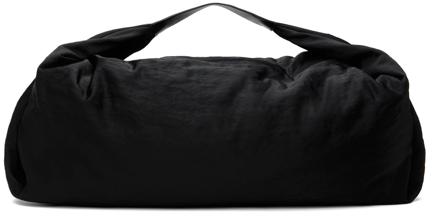 Black Tech Nylon Large Shell Bag