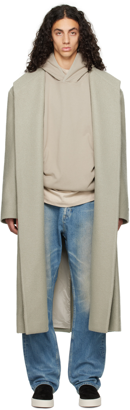 Fear of God Gray Single-Breasted Coat