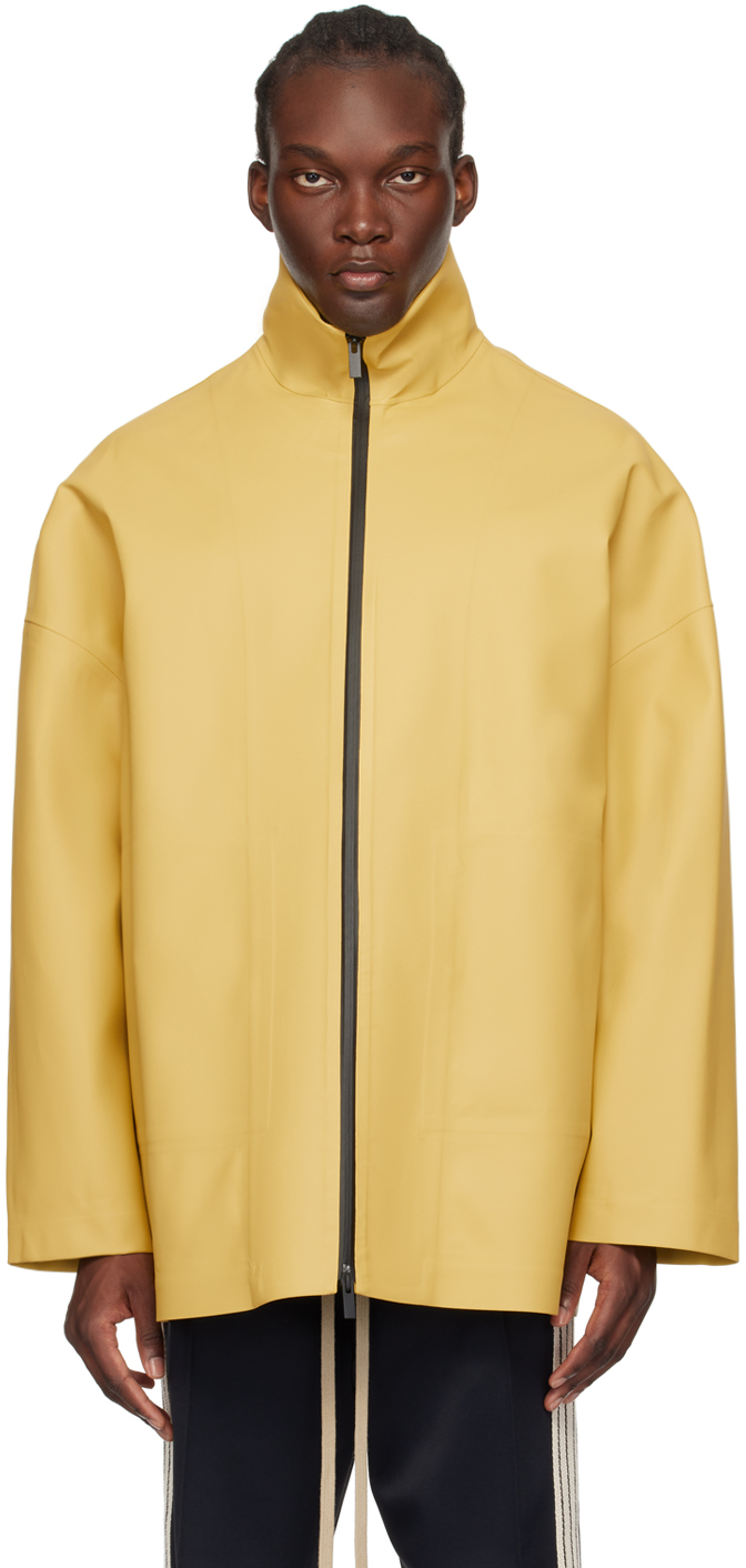 Fear Of God Yellow Rubberized Jacket