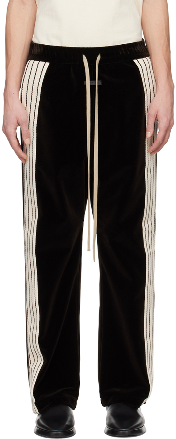 Brown Striped Forum Sweatpants